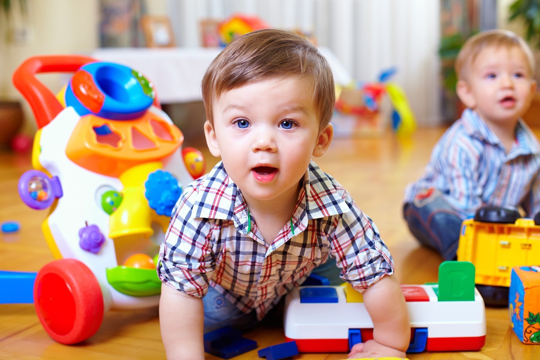 Toddlers Playing