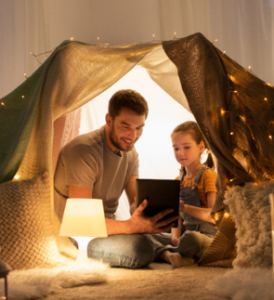 Lockdown Staycation Ideas - Indoor Camping!